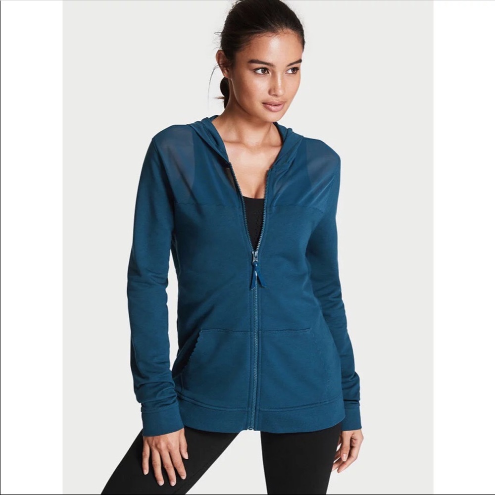 NWOT Victoria’s Secret Sport Terry & Mesh Hoodie